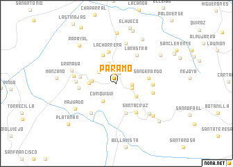 map of Paramo