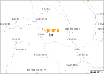 map of Páramo