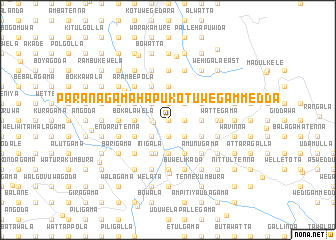 map of Paranagama Hapukotuwegammedda