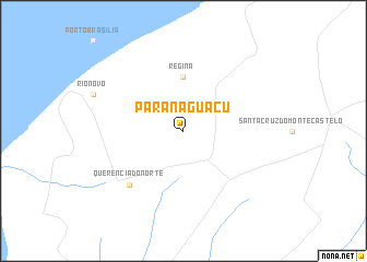 map of Paranaguaçu