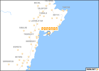 map of Paranan