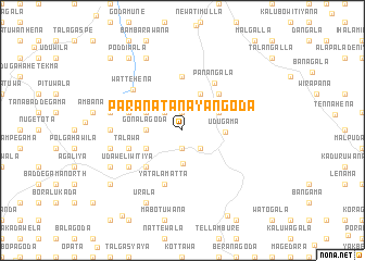map of Paranatanayangoda
