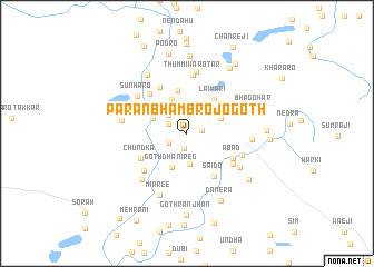 map of Pāran Bhambro jo Goth