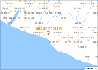 map of Parangtritis