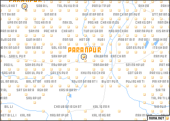 map of Parānpur