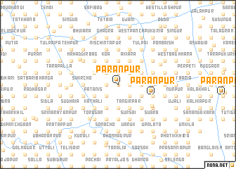 map of Parānpur