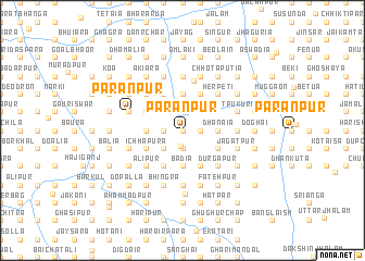 map of Parānpur