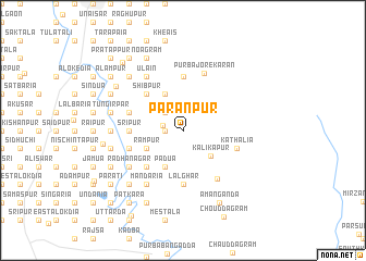 map of Parānpur