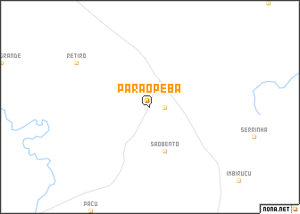 map of Paraopeba