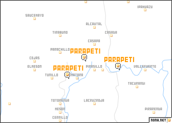 map of Parapetí