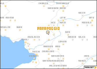 map of Parapoggio