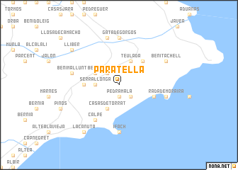 map of Paratella