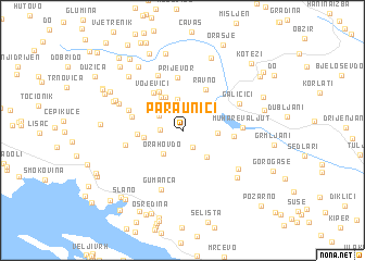 map of Paraunići