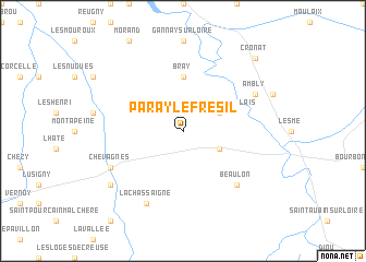 map of Paray-le-Frésil