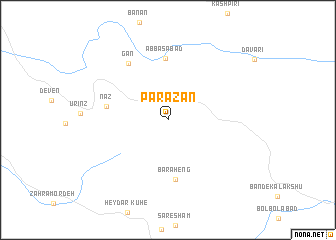map of Parāzan