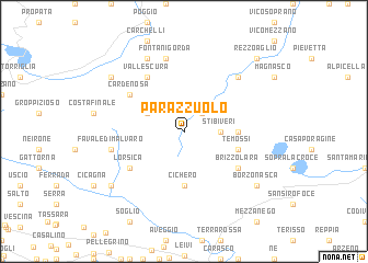 map of Parazzuolo