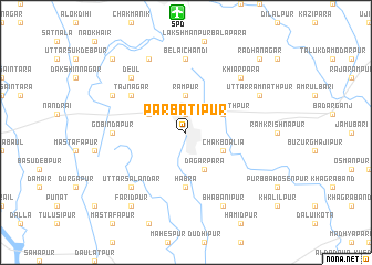 map of Pārbatipur