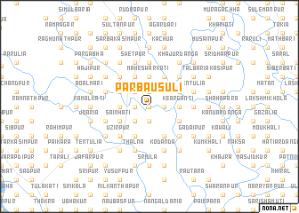 map of Pār Bāusuli