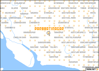 map of Pārbbatinagar