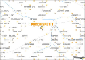 map of Parcais Petit