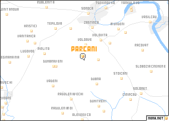 map of Parcani