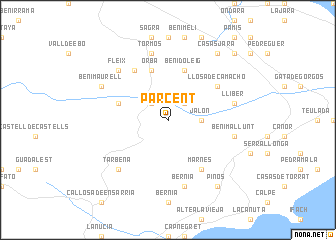 map of Parcent