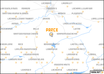 map of Parcé