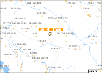 map of Parchestān