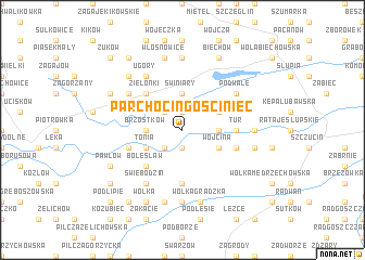 map of Parchocin Gościniec