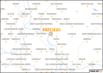 map of Parcieux