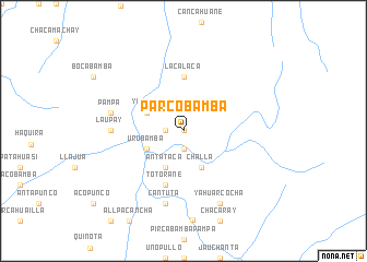 map of Parcobamba