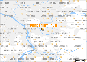 map of Parc Saint-Maur