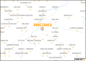 map of Parczowce