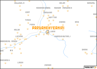 map of Pardameh-ye Amīrī