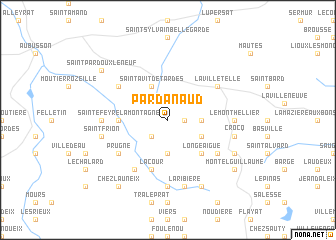 map of Pardanaud