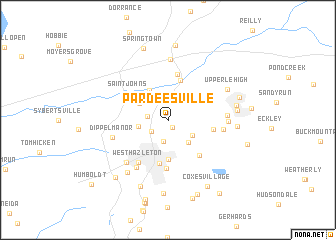 map of Pardeesville