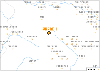 map of Pārdeh