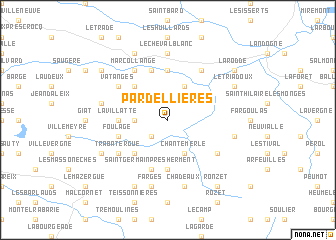 map of Pardellières