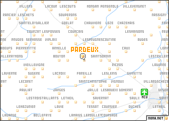 map of Pardeux