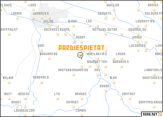 map of Pardies-Piétat