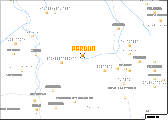 map of Par dūn