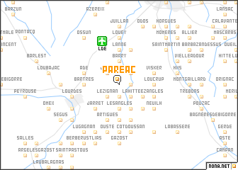 map of Paréac