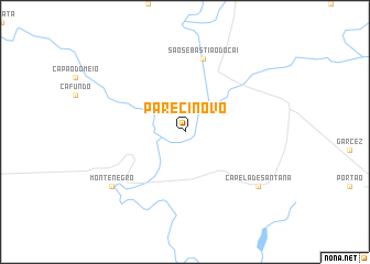 map of Pareci Novo