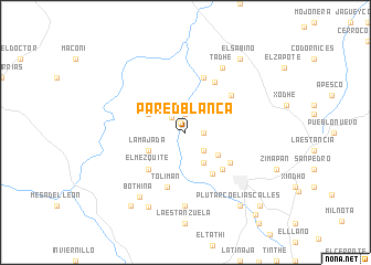 map of Pared Blanca