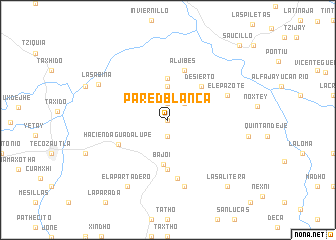 map of Pared Blanca