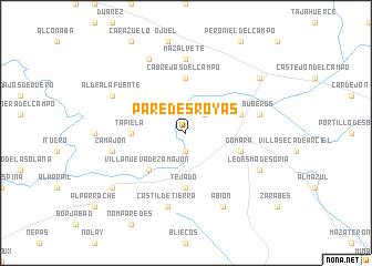 map of Paredesroyas