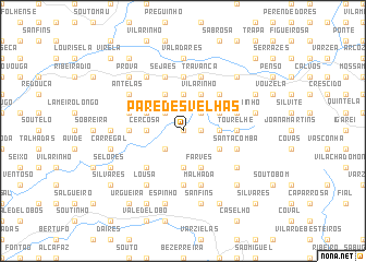 map of Paredes Velhas