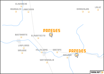 map of Paredes