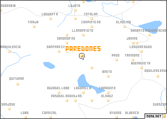 map of Paredones