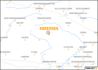 map of Parennes